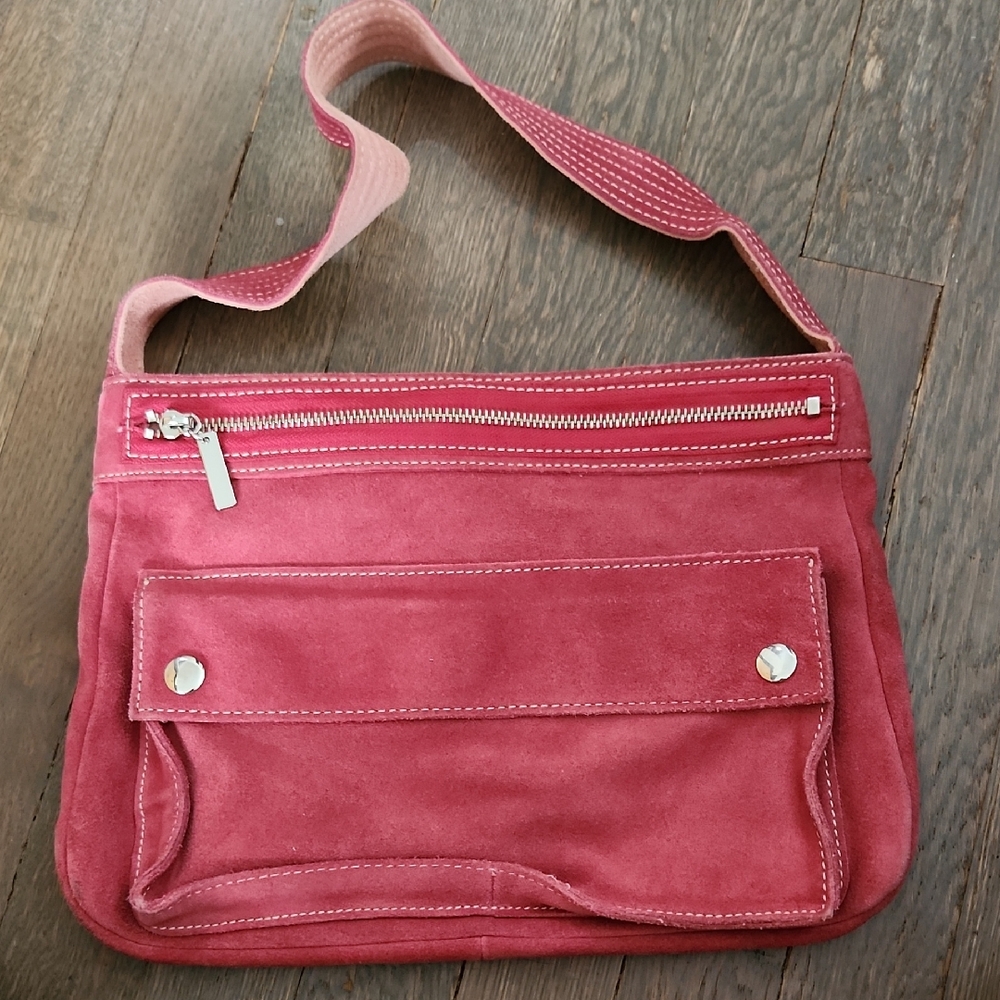 Pink Suede Women's Bag